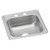 ELKAY D117192 Dayton Stainless Steel 17" x 19" x 6-1/8", 2-Hole Single Bowl Drop-in Bar Sink