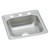 Elkay Dayton Stainless Steel 17" x 19" x 6-1/8", 3-Hole Single Bowl Drop-in Bar Sink - D117193