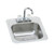 Elkay Celebrity Stainless Steel 15" x 15" x 6-1/8", 2-Hole Single Bowl Drop-in Bar Sink + Faucet Kit - BCRA150C