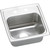 Elkay Lustertone Classic Stainless Steel 15" x 15" x 7-1/8", 2-Hole Single Bowl Drop-in Bar Sink with Quick-clip and 3-1/2" Drain - BLRQ15162