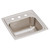 Elkay Lustertone Classic Stainless Steel 15" x 15" x 7-1/8", 3-Hole Single Bowl Drop-in Bar Sink with 2" Drain - BLR153