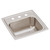 Elkay Lustertone Classic Stainless Steel 15" x 15" x 7-1/8", 3-Hole Single Bowl Drop-in Bar Sink with 3-1/2" Drain - BLR15163