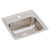 Elkay Lustertone Classic Stainless Steel 15" x 15" x 6-1/8", 1-Hole Single Bowl Drop-in Bar Sink - BLR15601