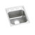 Elkay Lustertone Classic Stainless Steel 15" x 17-1/2" x 4-1/2", 1-Hole Single Bowl Drop-in ADA Sink - LRAD1517451