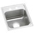 Elkay Lustertone Classic Stainless Steel 15" x 17-1/2" x 6", 2-Hole Single Bowl Drop-in ADA Sink with Quick-clip - LRADQ1517602
