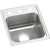 Elkay Lustertone Classic Stainless Steel 15" x 17-1/2" x 6", 3-Hole Single Bowl Drop-in ADA Sink - LRAD1517603
