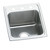 Elkay Lustertone Classic Stainless Steel 15" x 22" x 5-1/2", MR2-Hole Single Bowl Drop-in ADA Sink - LRAD152255MR2