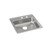 Elkay Lustertone Classic Stainless Steel 19-1/2" x 19" x 5", MR2-Hole Single Bowl Drop-in ADA Sink - LRAD191950MR2