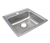 Elkay Lustertone Classic Stainless Steel 19-1/2" x 19" x 5-1/2", 3-Hole Single Bowl Drop-in ADA Sink - LRAD1919553
