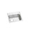 Elkay Lustertone Classic Stainless Steel 19" x 18" x 6-1/2", 0-Hole Single Bowl Drop-in ADA Sink with Left Drain - LRAD191865L0