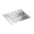 Elkay Lustertone Classic Stainless Steel 22" x 19-1/2" x 5-1/2", Single Bowl Drop-in Classroom ADA Sink - DRKAD222055L3