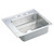 Elkay Lustertone Classic Stainless Steel 22" x 19-1/2" x 5-1/2", Single Bowl Drop-in Classroom ADA Sink - DRKADQ222055L4