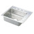 Elkay Lustertone Classic Stainless Steel 22" x 19-1/2" x 5-1/2", Single Bowl Drop-in Classroom ADA Sink - DRKADQ222055R2