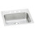 Elkay Celebrity Stainless Steel 19" x 17" x 6-1/8", 3-Hole Single Bowl Drop-in Bathroom Sink - PSLVR1917LO3