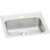 Elkay Celebrity Stainless Steel 19" x 17" x 6-1/8", 1-Hole Single Bowl Drop-in Bathroom Sink with Overflow - PSLVR19171
