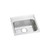 Elkay Lustertone Classic Stainless Steel 19" x 18" x 5", Single Bowl Drop-in ADA Sink - LRAD1918500