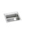 Elkay Lustertone Classic Stainless Steel 22" x 19-1/2" x 6-1/2", Single Bowl Drop-in ADA Sink - LRAD221965R1