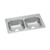 Elkay Dayton Stainless Steel 33" x 19" x 8", Equal Double Bowl Drop-in Sink - DSE233190