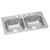 ELKAY  D233194 Dayton Stainless Steel 33" x 19" x 6-7/16", 4-Hole Equal Double Bowl Drop-in Sink