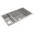 Elkay Crosstown 16 Gauge Stainless Steel, 32-1/4" x 18-1/4" x 10" 30/70 Double Bowl Undermount Sink - EFRU321910T