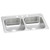 Elkay Celebrity Stainless Steel 33" x 22" x 7", 3-Hole Equal Double Bowl Drop-in Sink - CR33223