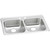 ELKAY  GECR33212 Celebrity Stainless Steel 33" x 21-1/4" x 5-3/8", 2-Hole Equal Double Bowl Drop-in Sink