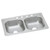 Elkay Dayton Stainless Steel 33" x 22" x 6-9/16", 4-Hole Equal Double Bowl Drop-in Sink (50 Pack) - DW50233224