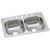 ELKAY  DSEW40233221 Dayton Stainless Steel 33" x 22" x 8-1/16", 1-Hole Equal Double Bowl Drop-in Sink (40 Pack)