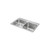 Elkay Celebrity Stainless Steel 33" x 22" x 10-1/4", 1-Hole Equal Double Bowl Drop-in Sink with Left Small Bowl - STCR3322R1