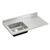 Elkay Lustertone Classic Stainless Steel 48" x 25" x 7-1/2", Single Bowl Sink Top with Drainboard - S4819L4