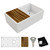 Elkay Fireclay 30" x 18-13/16" x 9-5/8" Single Bowl Farmhouse Workstation Sink Kit, White - SWUF13020CBWH