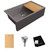 Elkay Quartz Luxe 35-7/8 x 21-9/16 x 9 Single Bowl 10" Apron Farmhouse Workstation Sink with Perfect Drain, Silvermist - ELXUFP362010SM0