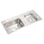 Elkay Lustertone Classic Stainless Steel 37-1/4" x 17" x 4-1/2", Double Bowl Drop-in Classroom ADA Sink - DRKAD371745R4