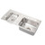 Elkay Lustertone Classic Stainless Steel 37-1/4" x 17" x 5", Double Bowl Drop-in Classroom ADA Sink - DRKADQ371750L4