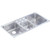 Elkay Lustertone Classic Stainless Steel 43" x 22" x 7-7/8", 6-Hole Triple Bowl Drop-in Sink - LCR43226