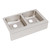 Elkay Lustertone Classic Stainless Steel 33" x 20-1/2" x 7-7/8", Equal 0-Hole Double Bowl Farmhouse Sink - ELUHF3320