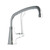 ELKAY  LK535AT12T6 Single Hole with Single Control Faucet with 12" Arc Tube Spout 6" Wristblade Handle -Chrome