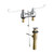 Elkay 4" Centerset with Exposed Deck Faucet with Pop-up Drain Integral Spout 6" Wristblade Handles - LK403T6