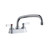 Elkay 4" Centerset with Exposed Deck Faucet with 10" Arc Tube Spout 2" Lever Handles - LK406AT10L2