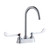 Elkay 4" Centerset with Exposed Deck Laminar Flow Faucet with 5" Gooseneck Spout 6" Wristblade Handles -Chrome - LK406LGN05T6