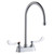 Elkay 4" Centerset with Exposed Deck Faucet with 8" Gooseneck Spout 4" Wristblade Handles -Chrome - LK406GN08T4