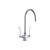 Elkay Single Hole with Concealed Deck Laminar Flow Faucet with 8" Gooseneck Spout 6" Wristblade Handles -Chrome - LK500LGN08T6