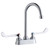 ELKAY  LK406GN05T6 4" Centerset with Exposed Deck Faucet with 5" Gooseneck Spout 6" Wristblade Handles -Chrome