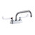 ELKAY  LK406AT08T6 4" Centerset with Exposed Deck Faucet with 8" Arc Tube Spout 6" Wristblade Handles