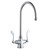 ELKAY  LK500GN08T4 Single Hole with Concealed Deck Faucet with 8" Gooseneck Spout 4" Wristblade Handles -Chrome
