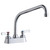 ELKAY  LK406HA10L2 4" Centerset with Exposed Deck Faucet with 10" High Arc Spout 2" Lever Handles -Chrome