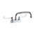 Elkay 4" Centerset with Exposed Deck Faucet with 12" Arc Tube Spout 6" Wristblade Handles - LK406AT12T6