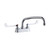 ELKAY  LK406AT14T6 4" Centerset with Exposed Deck Faucet with 14" Arc Tube Spout 6" Wristblade Handles -Chrome