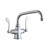 ELKAY  LK500AT08T4 Single Hole with Concealed Deck Faucet with 8" Arc Tube Spout 4" Wristblade Handles -Chrome
