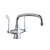 ELKAY  LK500AT12T6 Single Hole with Concealed Deck Faucet with 12" Arc Tube Spout 6" Wristblade Handles -Chrome